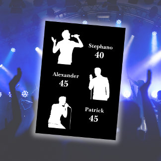 Gemeinsames Geburtstagtriple den Spaß Minimalistis Einladung