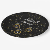 Gemeinsames Geburtstagtriple Der Spaß Pappteller (Schrägansicht)