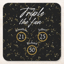 Gemeinsames Geburtstagtriple Der Spaß