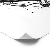 Gemeinsames raven Crow Black Mysic Norly Flying De Poster (Ecke)