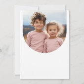 Gemeinsames Sickerportrait Foto Minimal Boho Gebur Einladung (Rückseite)