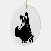 GEMEINSAMES TANZEN AUF *1. CHRISTMAS KERAMIK ORNAMENT (Rechts)