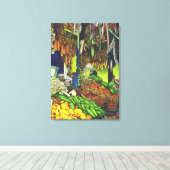 Gemeinsames Thema menschliche Wechselwirkungen, Un Leinwanddruck (Insitu (Holzboden))