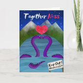 GemeinsamNess Loch Ness lustiger Valentinstag Karte (Vorderseite)
