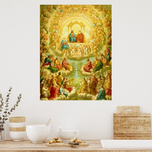 GEMEINSCHAFT ALLER SEGINNEN IN SCHWERER TRINITÄT POSTER (Küche)