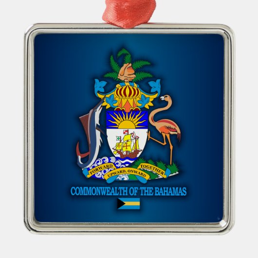 Gemeinschaft Bahamas COA Ornament Aus Metall (Vorne)