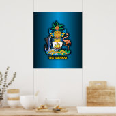 Gemeinschaft Bahamas COA Poster (Küche)