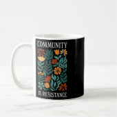 Gemeinschaft ist Widerstand Kaffeetasse (Links)
