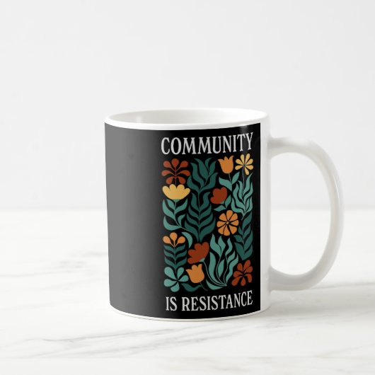 Gemeinschaft ist Widerstand Kaffeetasse (Rechts)