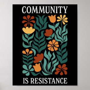 Gemeinschaft ist Widerstand Poster