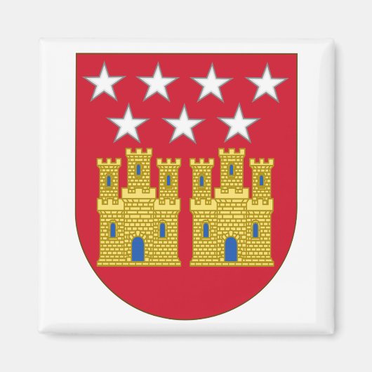 Gemeinschaft Madrid-Wappen Magnet (Vorne)