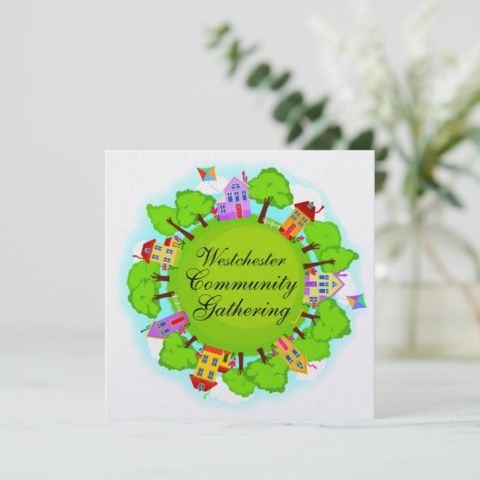 Gemeinschaft - Nachbarschaftsinitiative - SRF Einladung (Stehend Vorderseite)