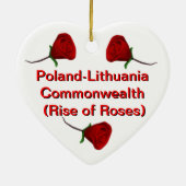 Gemeinschaft Polen-Litauen (Anstieg der Rose) Keramik Ornament (Hinten)