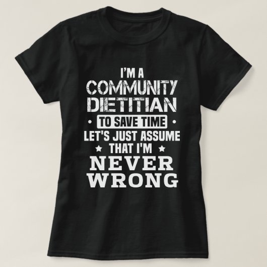 Gemeinschaftsdiätin T-Shirt (Design vorne)