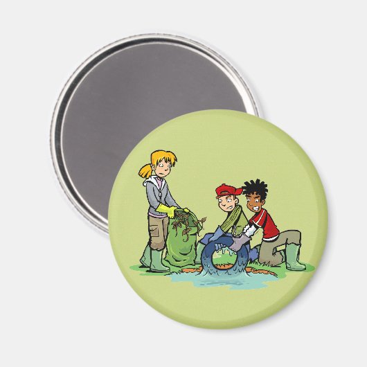 Gemeinschaftsdienstmagnet Magnet (Vorderseite/Rückseite)