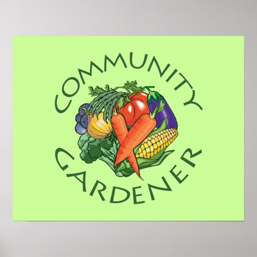 Gemeinschaftsgarten Poster (Vorne)