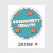 Gemeinschaftsgesundheit Aufkleber (Blatt)