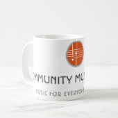 Gemeinschaftsmusik-Mitte-Tasse Kaffeetasse (Vorderseite Links)