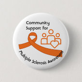 Gemeinschaftsunterstützung für das Bewusstsein für Button (Vorderseite)