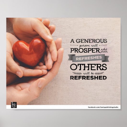 GEMEINSCHAFTSZWEIGE (PROVERBEN 11:25) POSTER (Vorne)