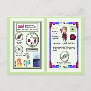 Gemel - Germanium Trading Card Postkarte
