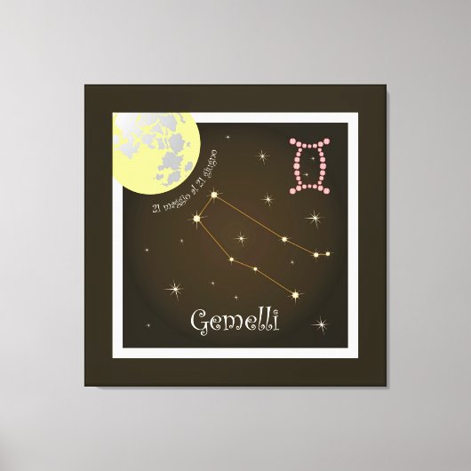 Gemelli 21 maggio al 21 giugno Leinwand (Vorderseite)