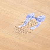 Gemelos Hijos Blue Bow Primer Añito Bautizo Acryleinladungen (Ablage )