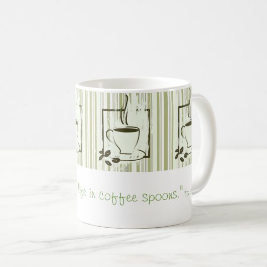 Gemessene Leben-Tasse Kaffeetasse (VorderseiteRechts)