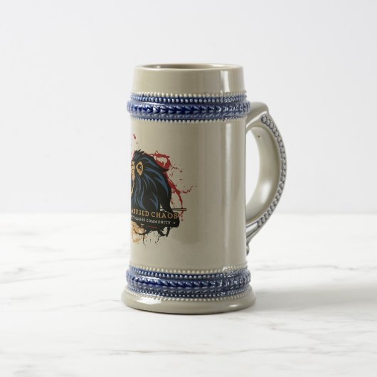 Gemessenes Chaos-Gildenstein Bierglas (VorderseiteRechts)