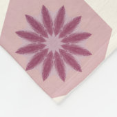 Gemetrisches Blumenmuster - Design - Pop Pastell Fleecedecke (Ecke)