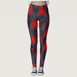 Gemetrisches pastellblaues, kompliziertes Muster Leggings