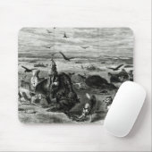 Gemetzel der Büffel auf den Ebenen Mousepad (Mit Mouse)