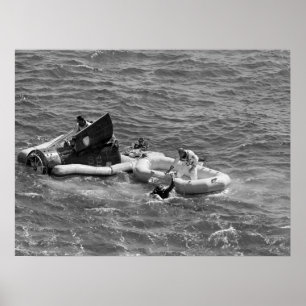 Gemini 11 Splashdown & Erholung Poster