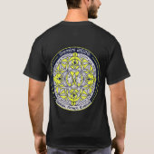 Gemini 2026 Twin Zodiac Mandala | Speak, Adapt, Ev T-Shirt (Rückseite)