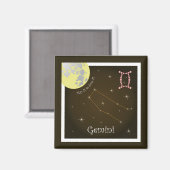 Gemini 21 Mai bis 21 Juni Magnet (Vorderseite/Rückseite)