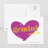 Gemini 2 postkarte (Vorne/Hinten)