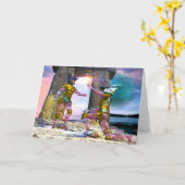 GEMINI 2 Zodiac Geburtstag Karte (Gelbe Blume)