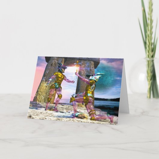 GEMINI 2 Zodiac Geburtstag Karte (Vorderseite)