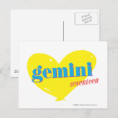 Gemini 3 postkarte (Vorne/Hinten)