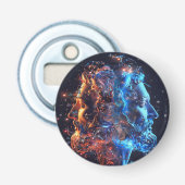 Gemini 3D man avatar Flaschenöffner (Vorderseite)