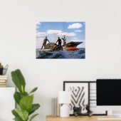 Gemini 6A Splashdown & Erholung Poster (Heimbüro)