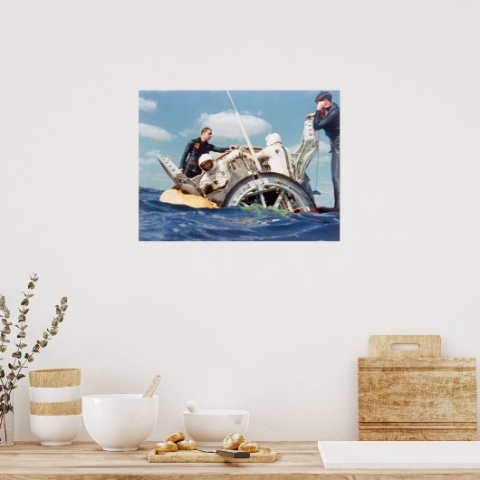 Gemini 6A Splashdown & Erholung Poster (Küche)