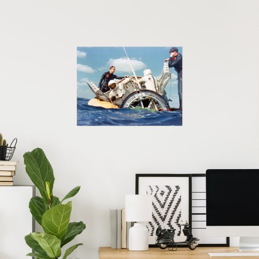 Gemini 6A Splashdown & Erholung Poster (Heimbüro)