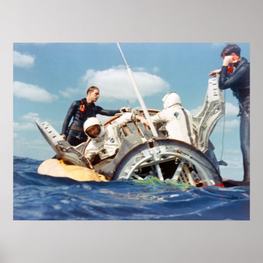 Gemini 6A Splashdown & Erholung Poster (Vorne)