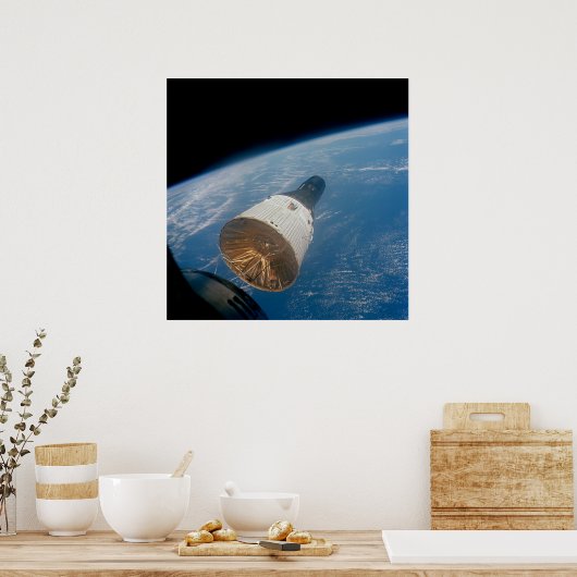 Gemini 7 Raumsonde wie von Gemini 6A aus betrachte Poster (Küche)