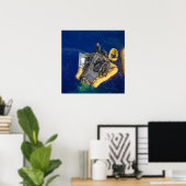 Gemini 8 Kapsel Armstrong Scott Erholung C 1966 Poster (Heimbüro)