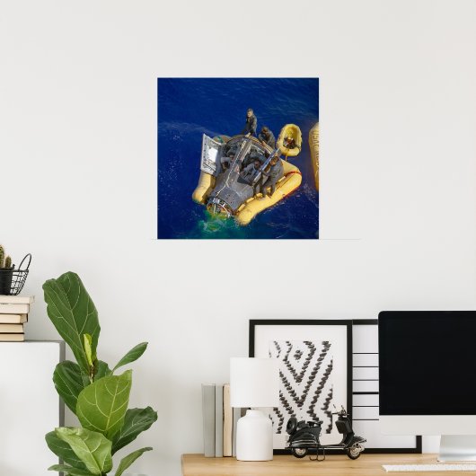 Gemini 8 Kapsel Armstrong Scott Erholung C 1966 Poster (Heimbüro)