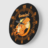 Gemini-Abbildung Große Wanduhr (Winkel)