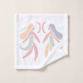 GEMINI, Abstract Design of the Zodiac Sign, Badhandtuch Set (Waschlappen)
