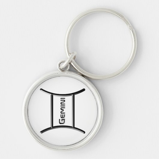 GEMINI, Abstract Design of the Zodiac Sign, Schlüsselanhänger (Vorne)